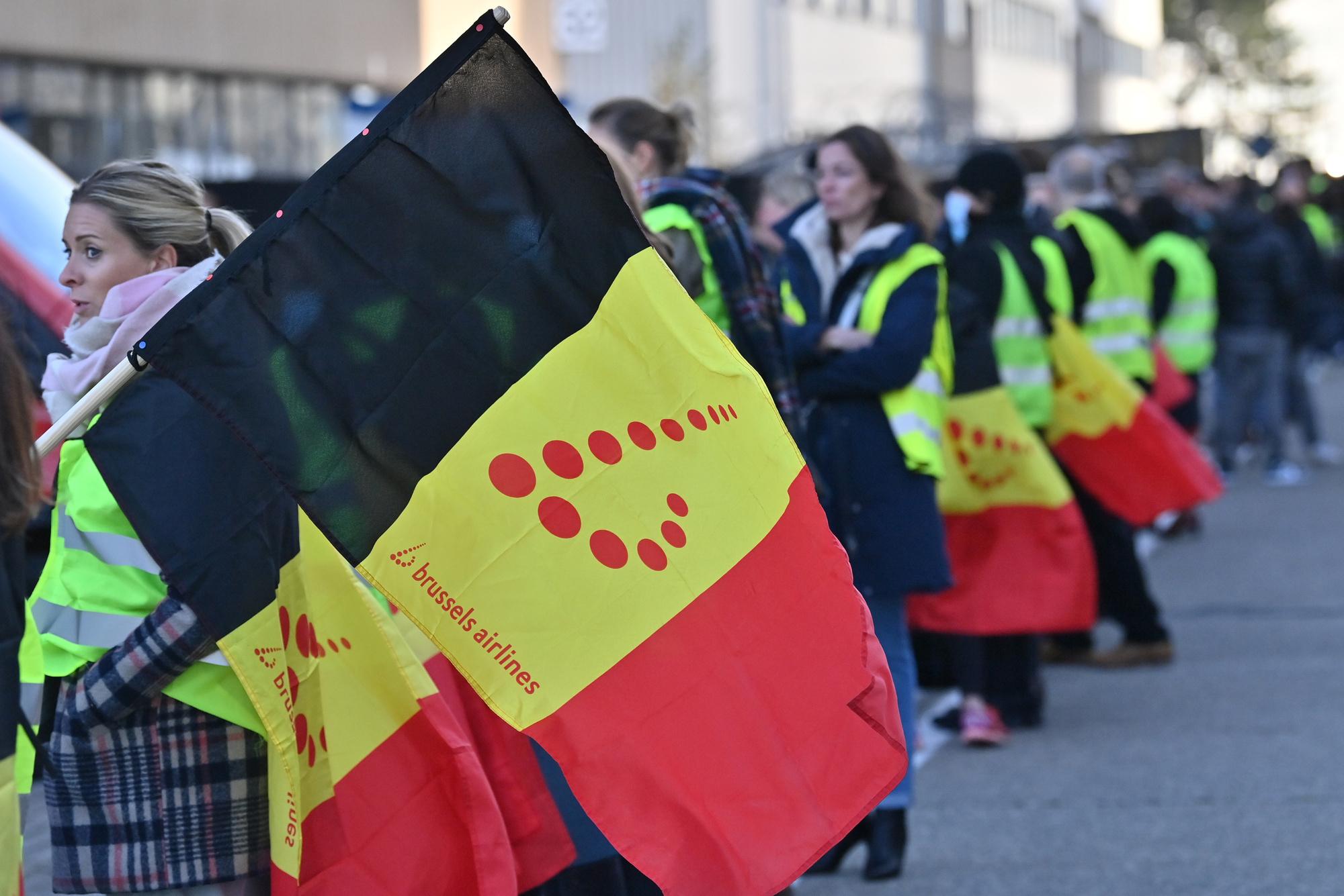 Nouveau logo et protestations au menu du jour de Brussels Airlines