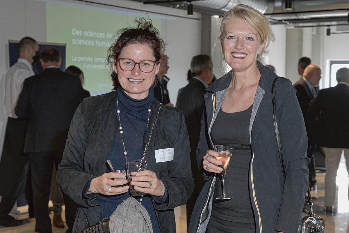 Victoria Hingre, client partner Wallonia chez Trifinance, et Pascale Schütz, group director chez Mercuri Urval.