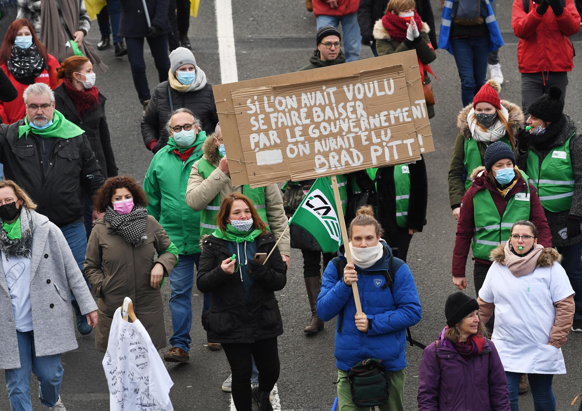 Manifestation du personnel soignant : 