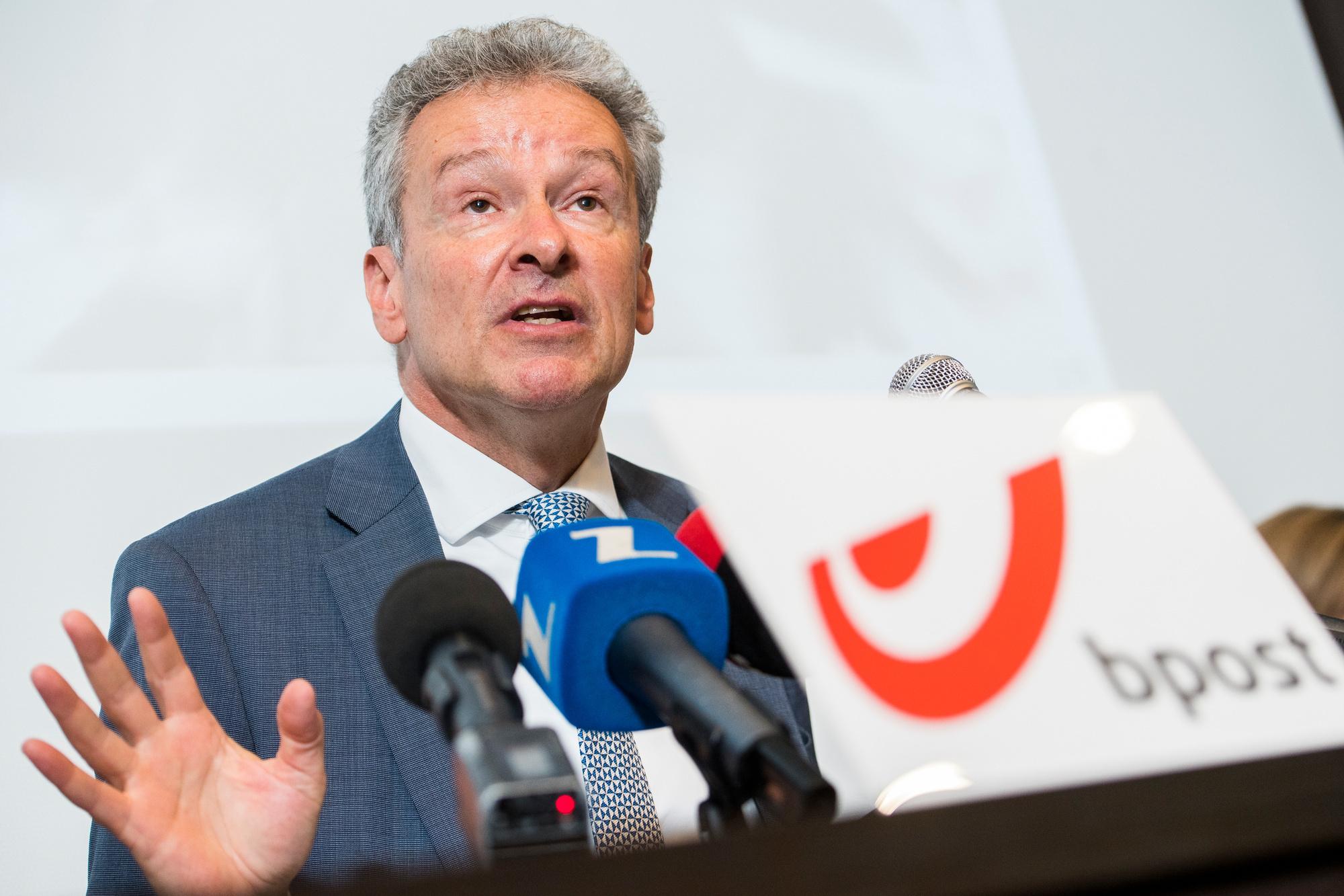 Koen Van Gerven, alors qu'il était le CEO de bpost.