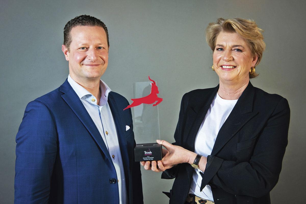 Christophe Leclercq, président de la CCILVN, aux côtés de Françoise Jolly, CEO de Châteaux Thermes & Golf.