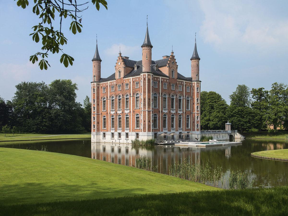Le château D'olsene, en Flandre-Orientale.