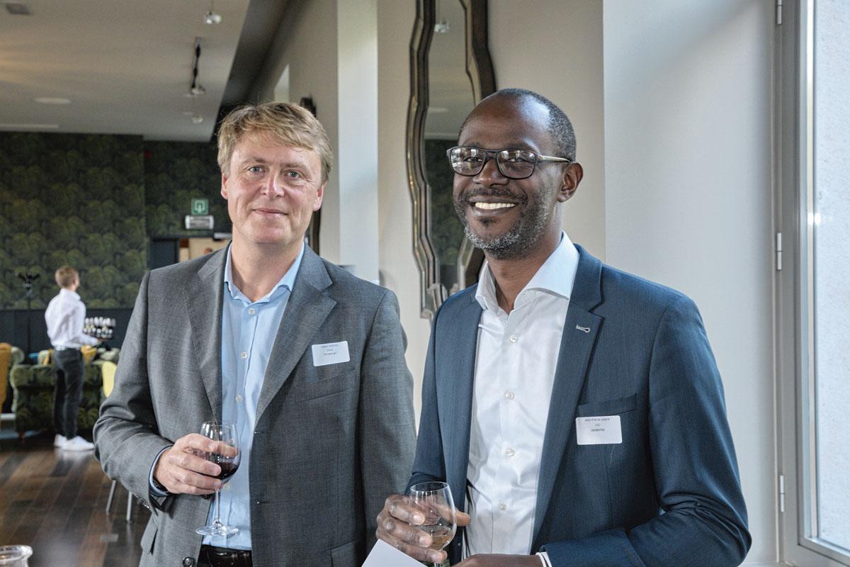 Valéry Landrain, gérant de Fin Land, et Jean-Pierre Latere, CEO d'EsoBiotec.