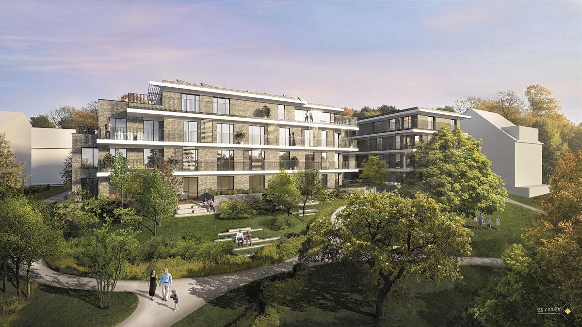 RIVE 77           Thomas & Piron est en train de développer un projet de 29 appartements à Woluwe-Saint-Lambert.
