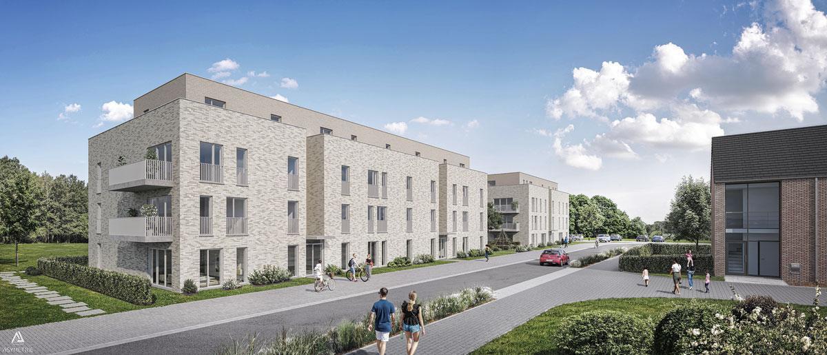 LISIÈRES D'HAVRÉ           Développée par Matexi à Mons, la première phase de ce nouveau quartier comprenant 200 maisons et appartements sera livrée à partir de septembre 2022.