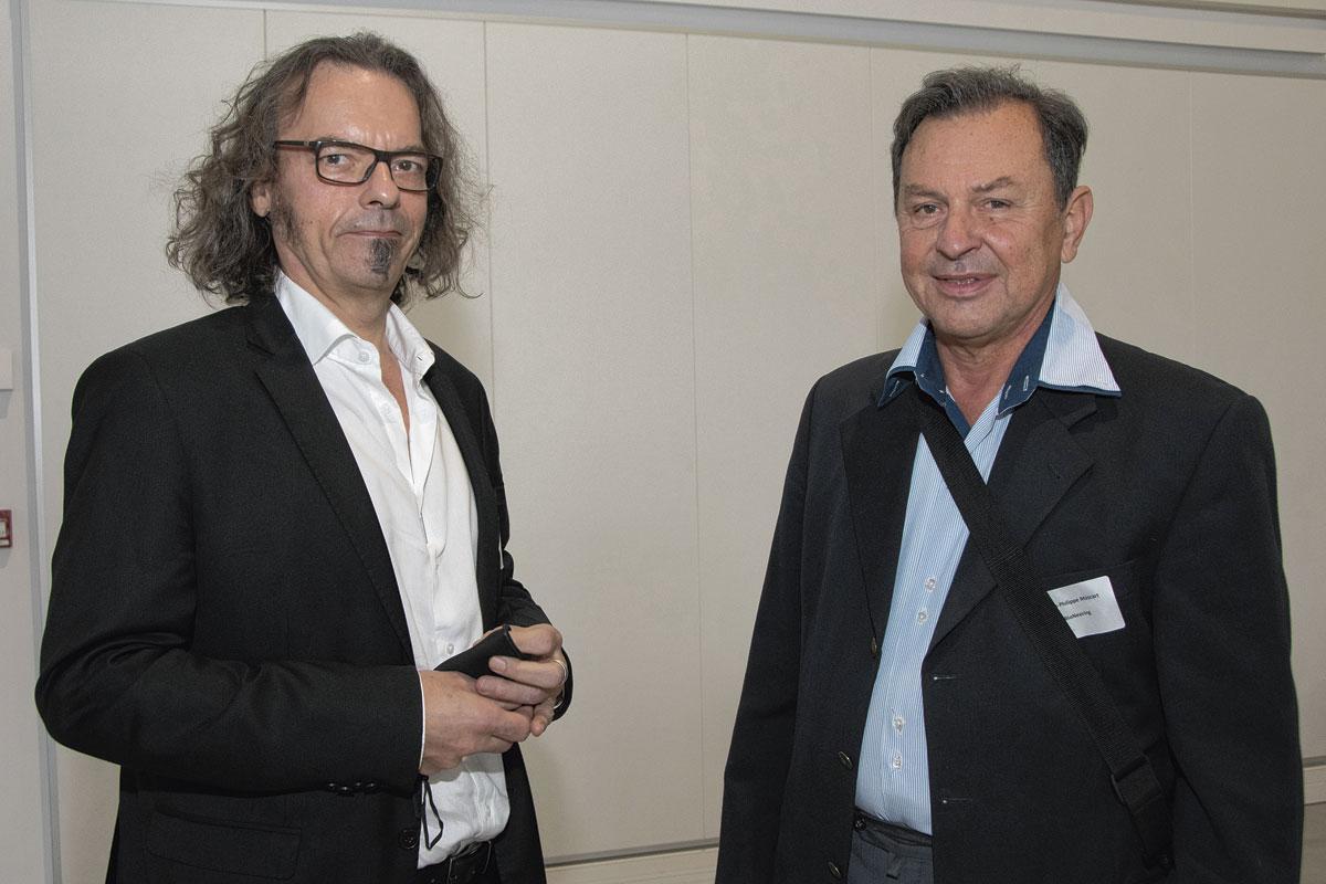 Damien Bihr, gérant de Naos.iD+, et Louis-Philippe Mascart, gérant de Bioneering.