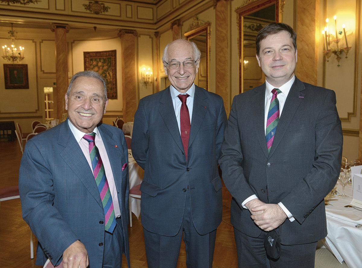 Jacques Berrebi, administrateur délégué de Ber.Com International, Amaury de Sèze, administrateur de sociétés, et Geoffroy Generet, président du Cercle Gaulois.