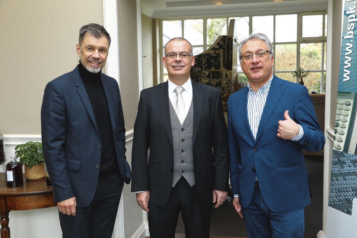 David Bail, directeur du magazine Premium, Stéphane Ambrosini, senior associate chez Marks & Clerk Luxembourg, et Xavier Culot, responsable du bureau de Molière & Partners.