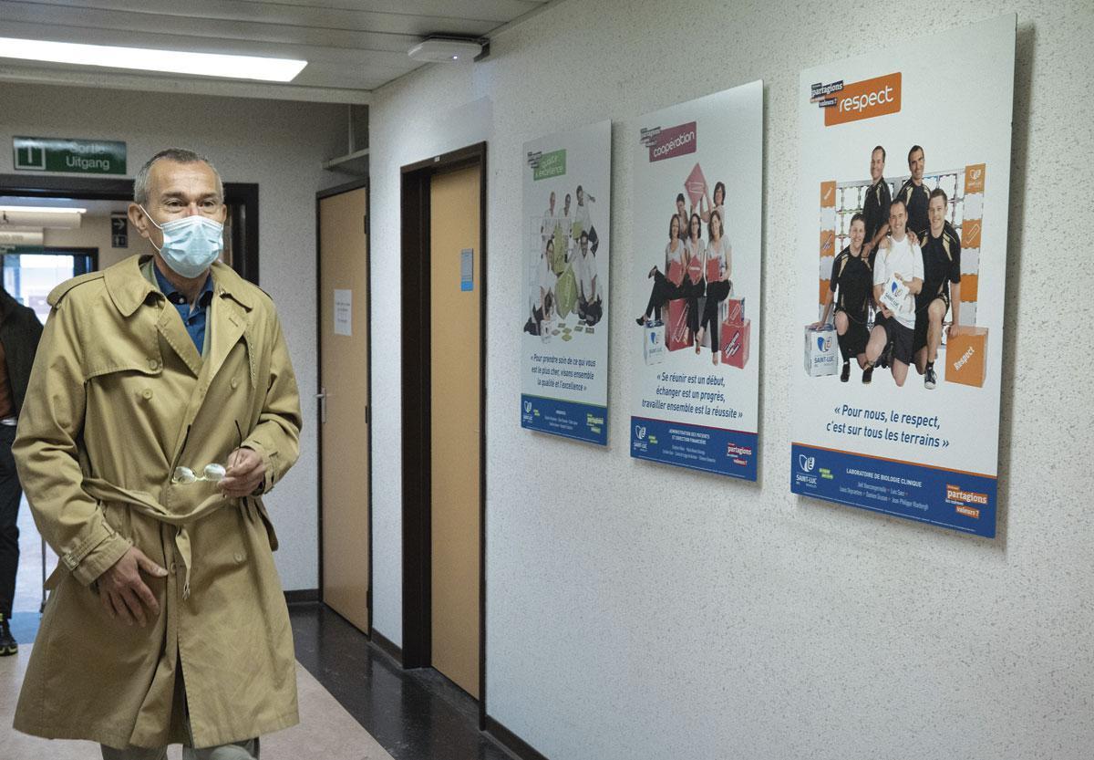 Frank Vandenbroucke aux cliniques St-Luc de Bruxelles en 2020. La pandémie a mis en évidence les failles que certains ne voulaient pas voir.