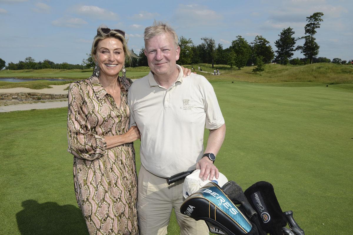 Vincent Van Dessel, président et CEO d'Euronext Brussels, et son épouse Michèle.