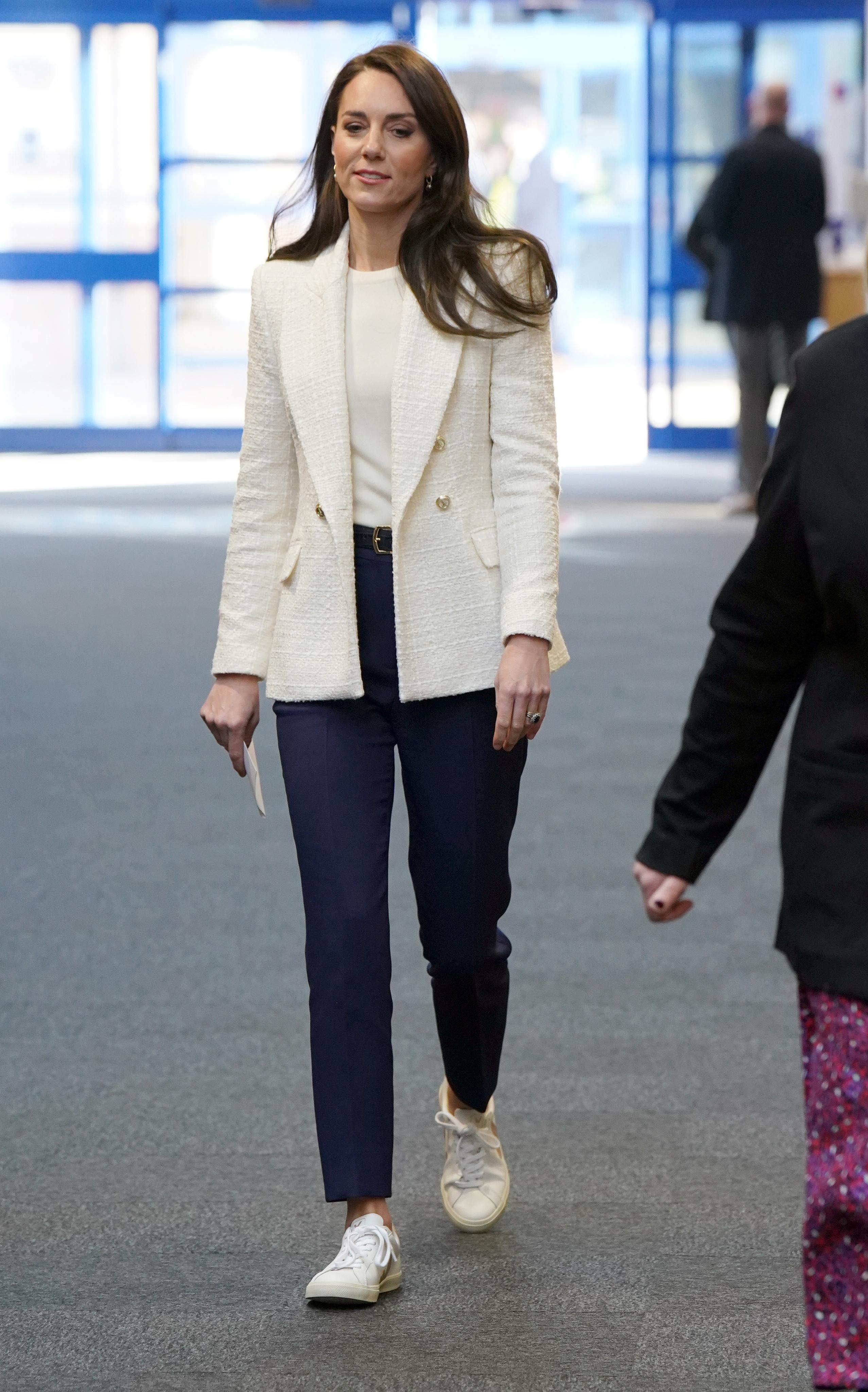 Witte blazer Kate Middleton