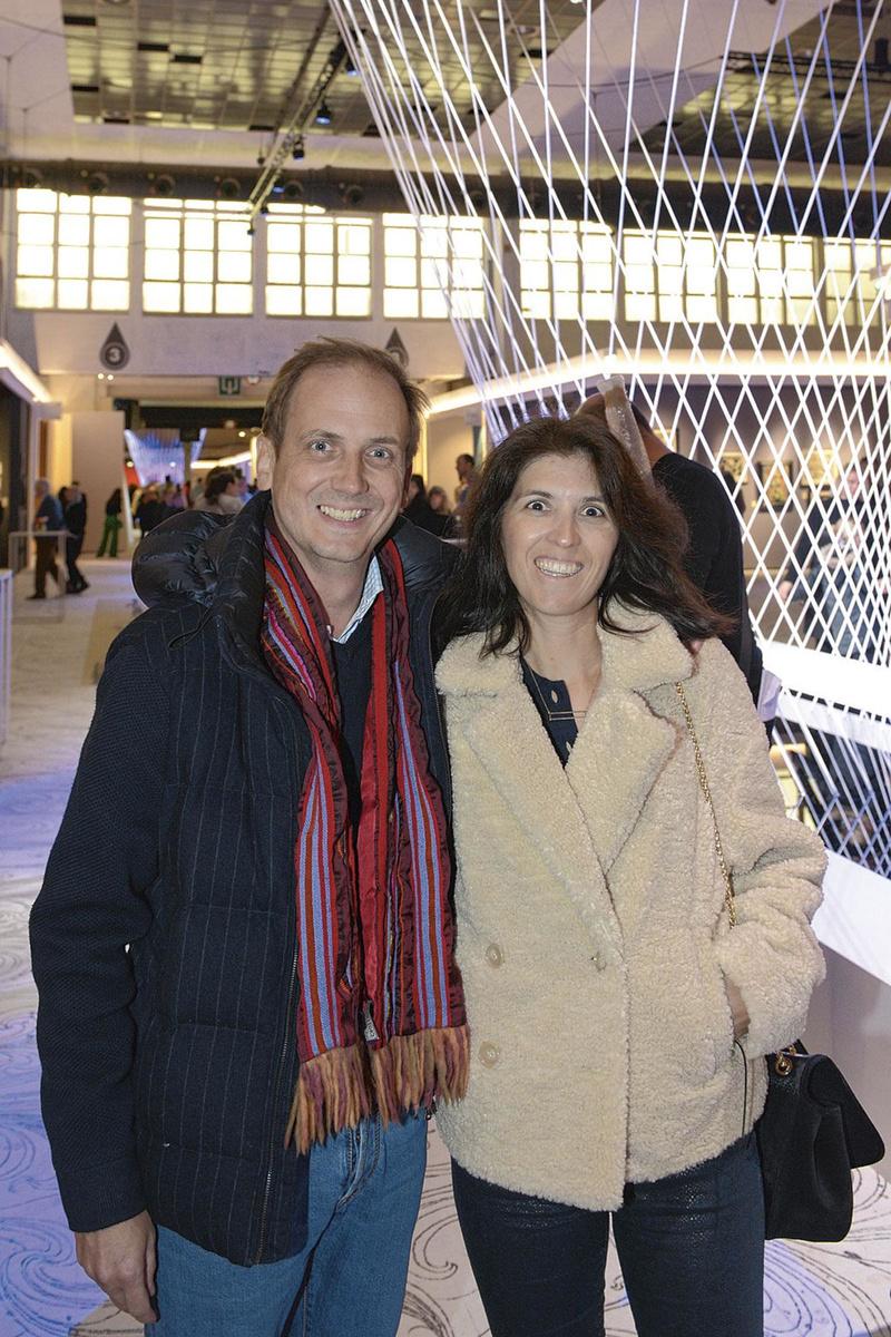 La secrétaire d'Etat au Budget Alexia Bertrand et son époux Amand-Benoît D'Hondt, head of fund management chez AG Real Estate.