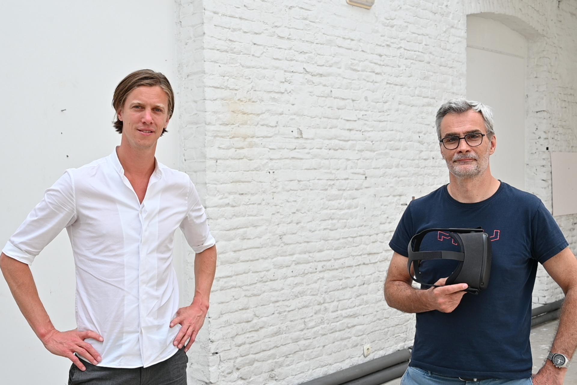 PresenZ-COO Matthieu Labeau (l) met naast hem CEO Tristan Salomé.