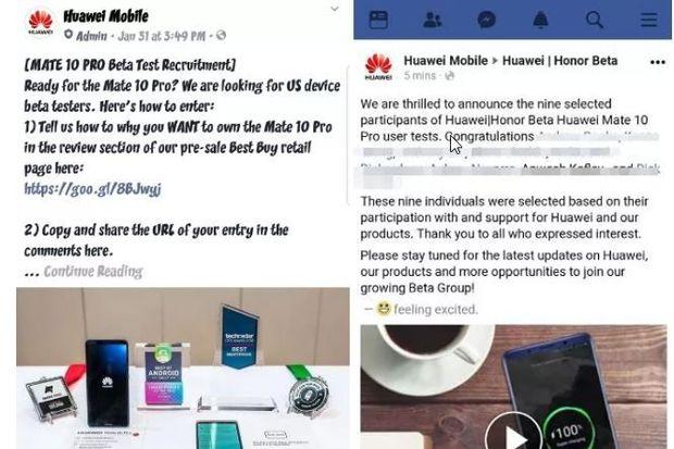 Huawei laat neprecensies schrijven in ruil voor het testen van nieuwe Mate 10 Pro