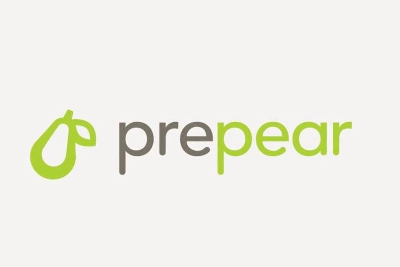 Het bewuste oorspronkelijke logo van Prepear, waar Apple problemen mee had.