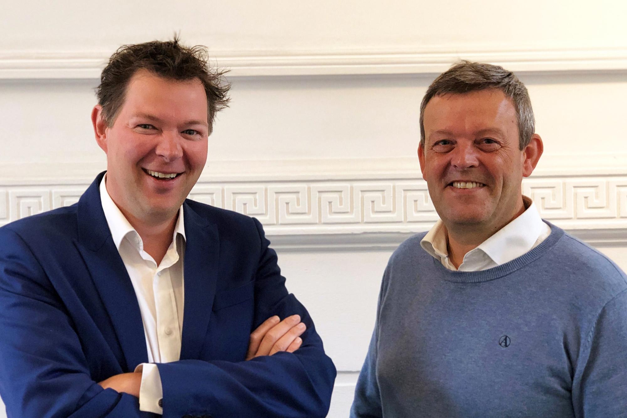 Oprichter Jeroen De Man (links) en CEO Dirk Dewulf van Unpaid.