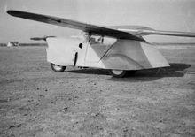 Een concept uit 1946 van een vliegende wagen. 