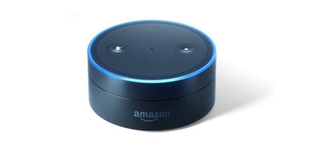 Echo Dot, een van de kleinere Amazon-speakers met Alexa
