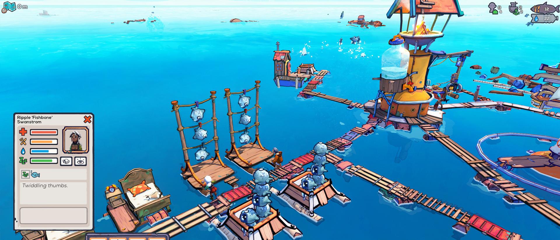 Een screenshot uit de game Flotsam