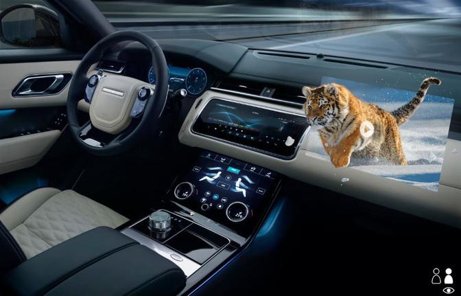 Jaguar wil verkeersinformatie in 3D op de weg projecteren
