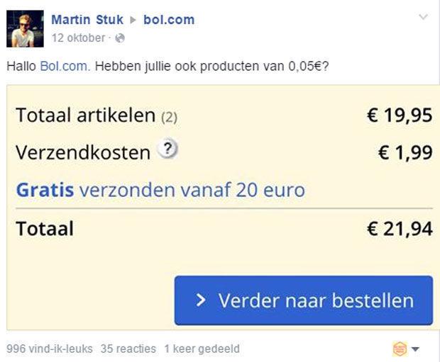 Un étudiant belge invente une solution pour échapper aux frais d'envoi de Bol.com