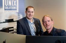 Steven Bens en Manu Drieghe de Unix-Solutions
