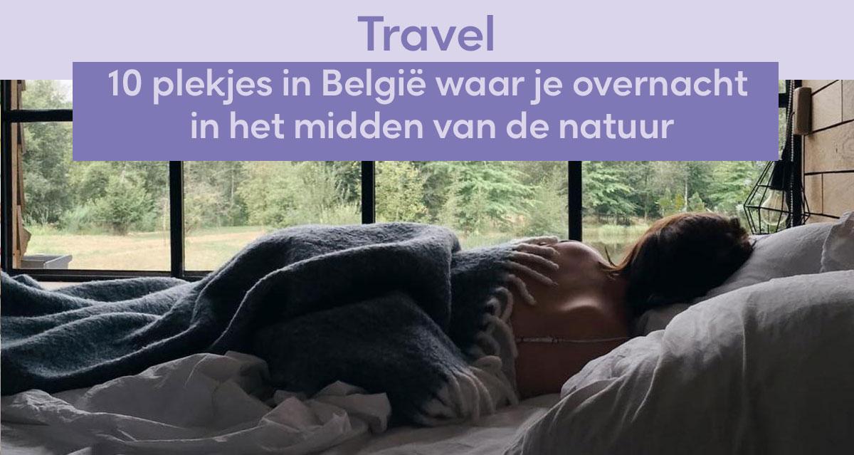 overnachten natuur belgië