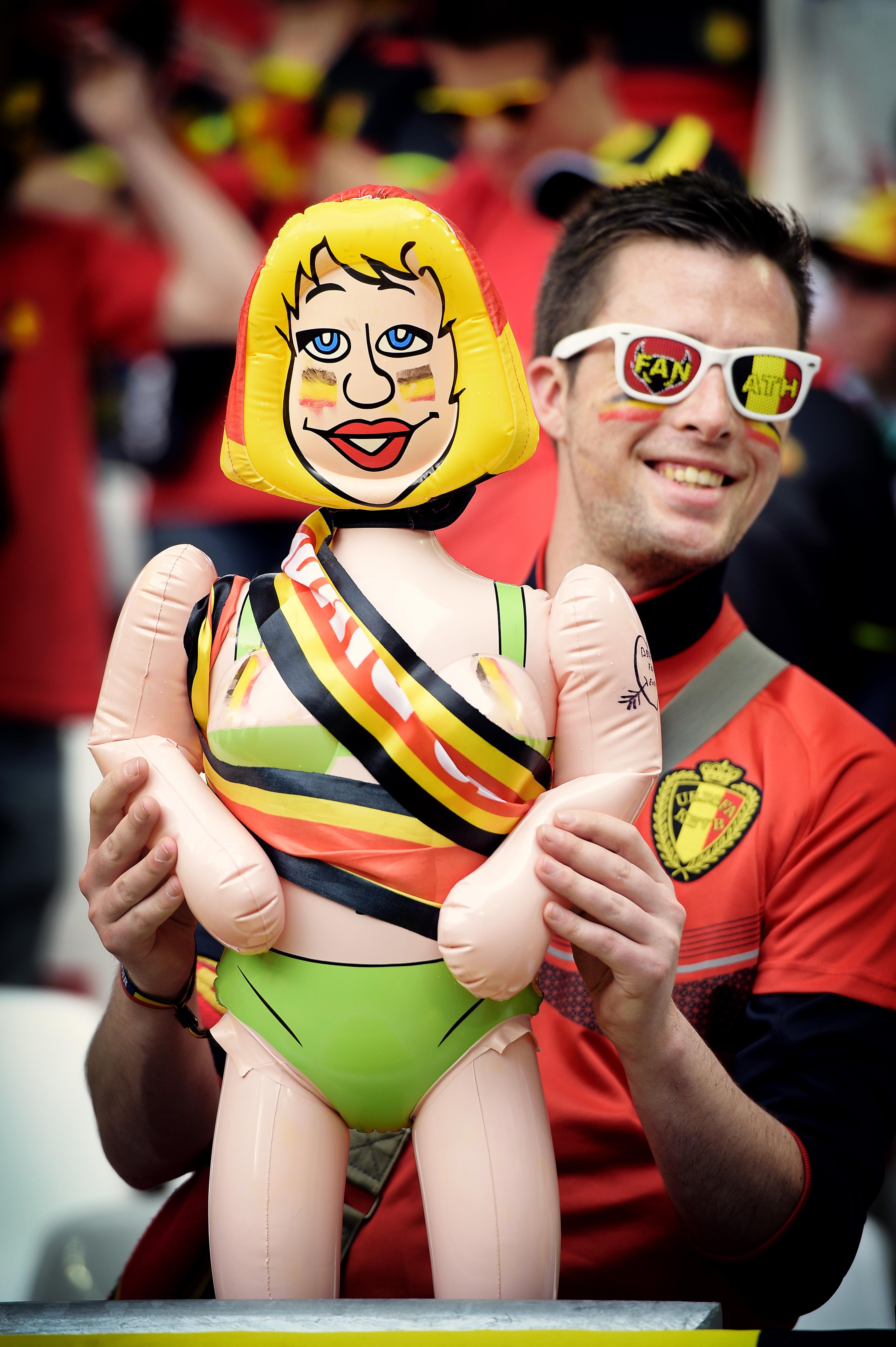De Belgische supporters laten vijftien andere nationaliteiten achter zich. (foto belga)