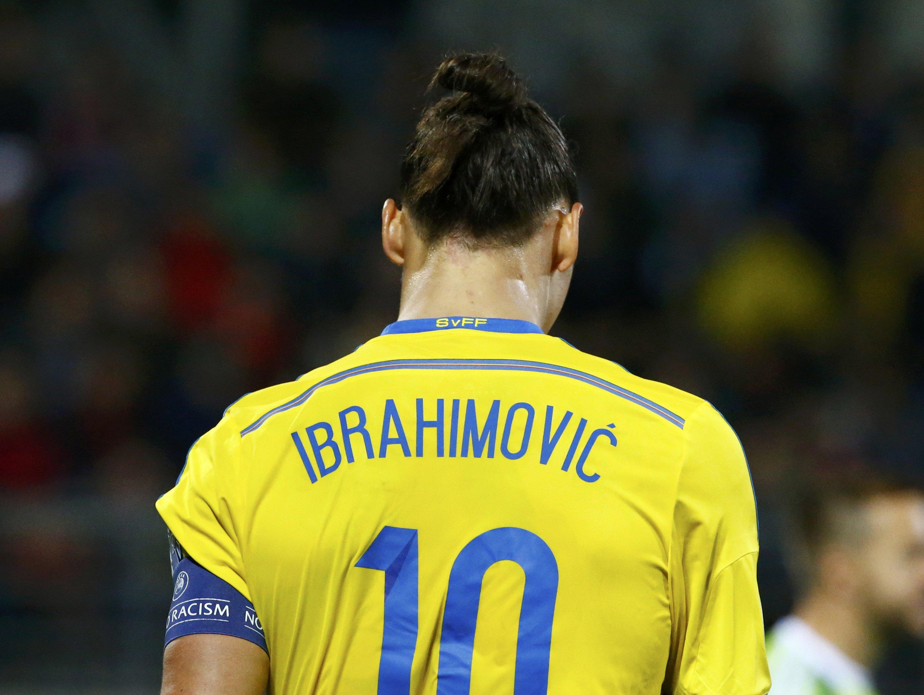Voor Zlatan kan de wedstrijd tegen de Rode Duivels zijn laatste voor Zweden zijn. (foto's reuters)