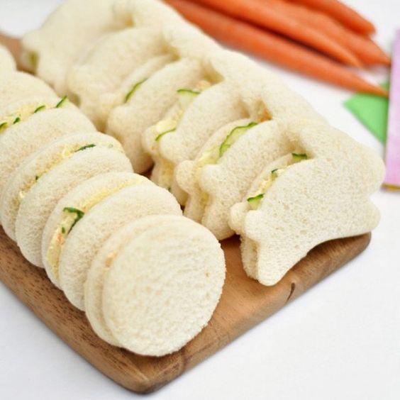 Adorable Easter Cucumber Sandwiches - And other easter ideas: 