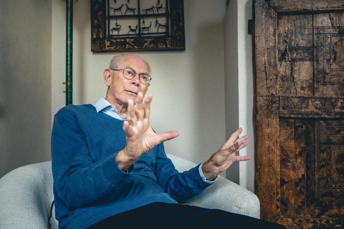 Herman Van Rompuy: “Wij hebben onszelf veel te afhankelijk gemaakt van Russisch gas en dan kijk ik vooral naar Duitsland.” (foto Christophe De Muynck)