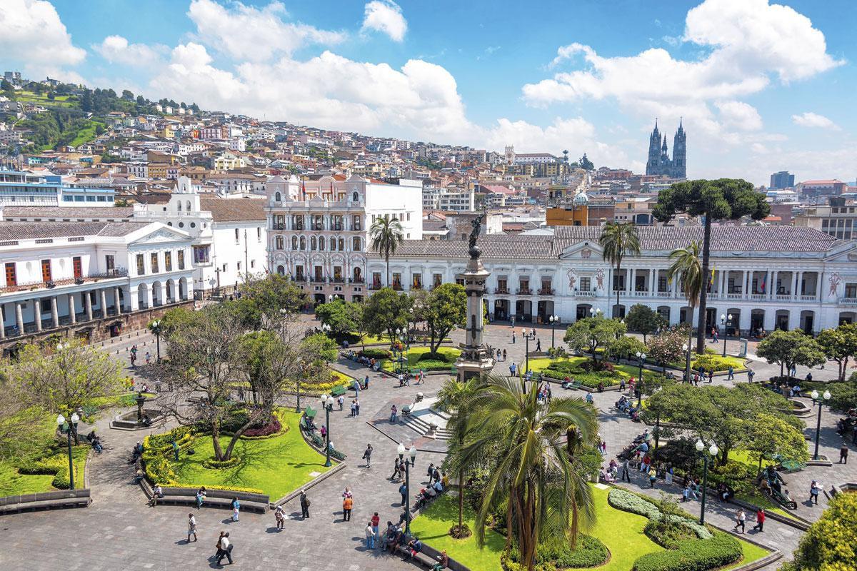 Plaza de la Independencia in hartje Quito.