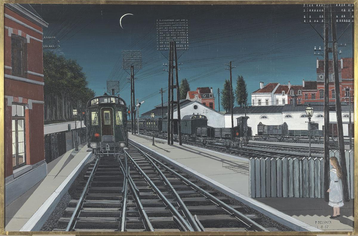 Paul Delvaux, Train du soir, 1957