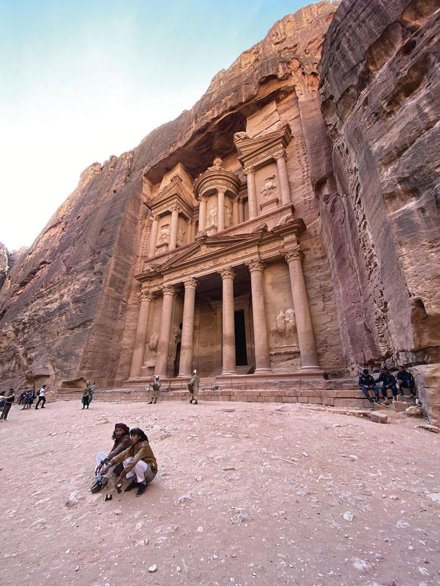 Petra, de hoofdstad van de Nabateeërs.