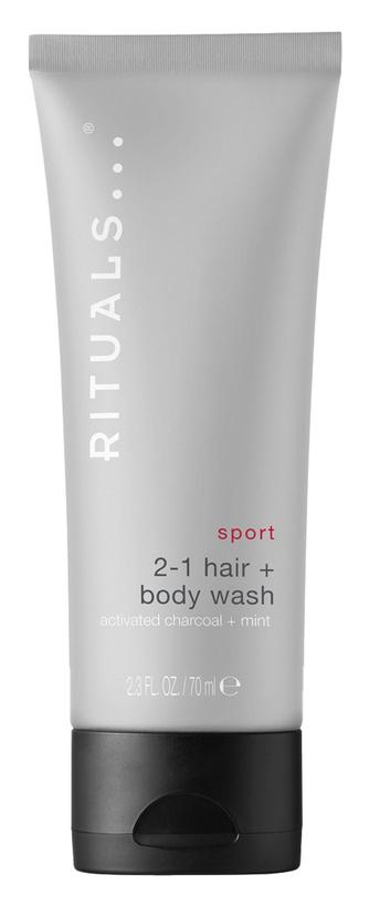 Rituals lanceert een uitgebreid assortiment handige sportproducten, die ook in extreme omstandigheden hun beloftes waarmaken. Hair + Body Wash, in 200 en 70 ml of 10 ml zakformaat, rituals.com
