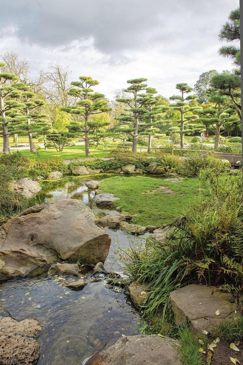 Le jardin japonais Awe aménagé dans le Nordpark.