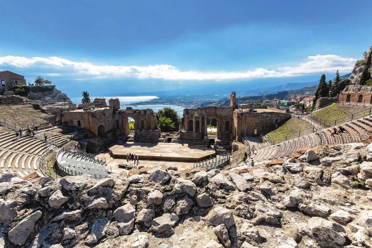 Het amfitheater van Taormina