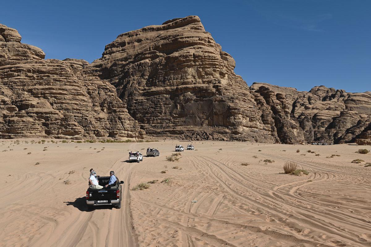 L'immensité ocre du désert du Wadi Rum.