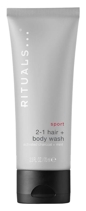 Rituals sort en mai une vaste gamme Sport, ultra pratique, qui tient ses promesses même en conditions extrêmes. Ici, Hair + Body Wash... (200 ml, 70 ml ou, format pocket, 10 ml) - rituals.com