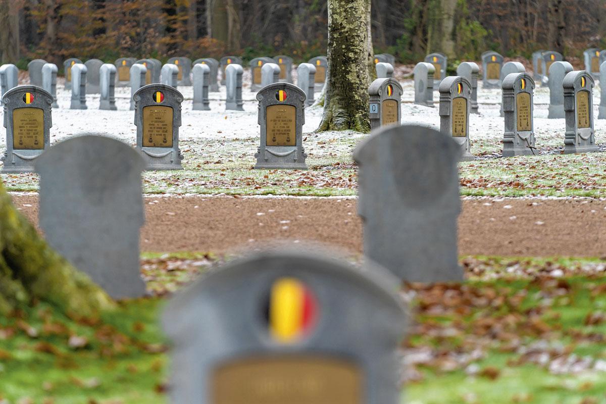 De Belgische militaire begraafplaats.
