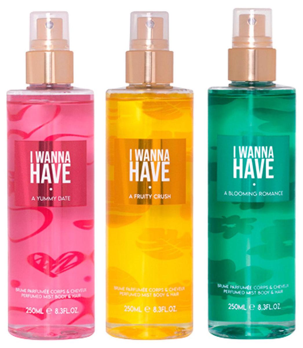 Een funky manier om je 's zomers te parfumeren, ook in de zon: Perfumed Mist Body & Hair I Wanna Have! Vijf versies: A Fresh Kiss, A Fruity Crush, A Sensual Sexcapade, A Yummy Date en A Blooming Romance. 16,90 euro, 250 ml, bij April.