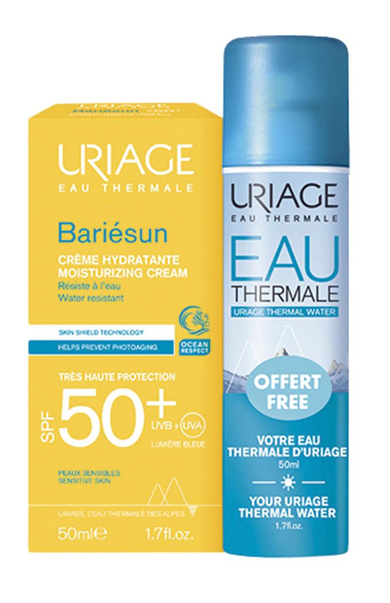 Geen enkel thermaal water bevat zoveel mineralen en oligo-elementen als dat van Uriage. Dat water zit ook in de zonnecrème Moisturizing Creme 50+ Bariésun. Nu in voordelig duopack met gratis Mist. 16,90 euro, in de apotheek.