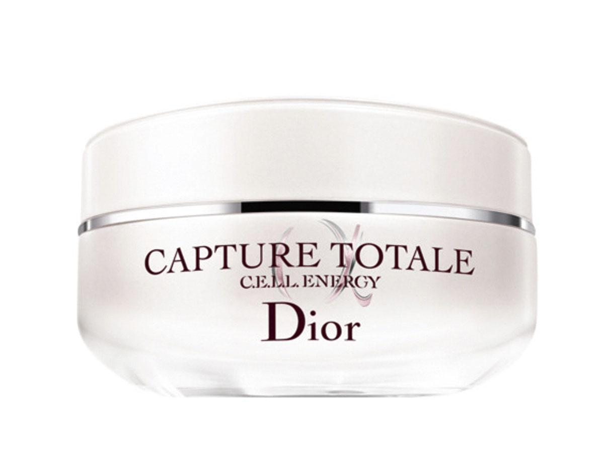 Vitalité cellulaire : Crème Capture Totale CELL Energy, Dior (139,67 ? 50 ml), en parfumerie.