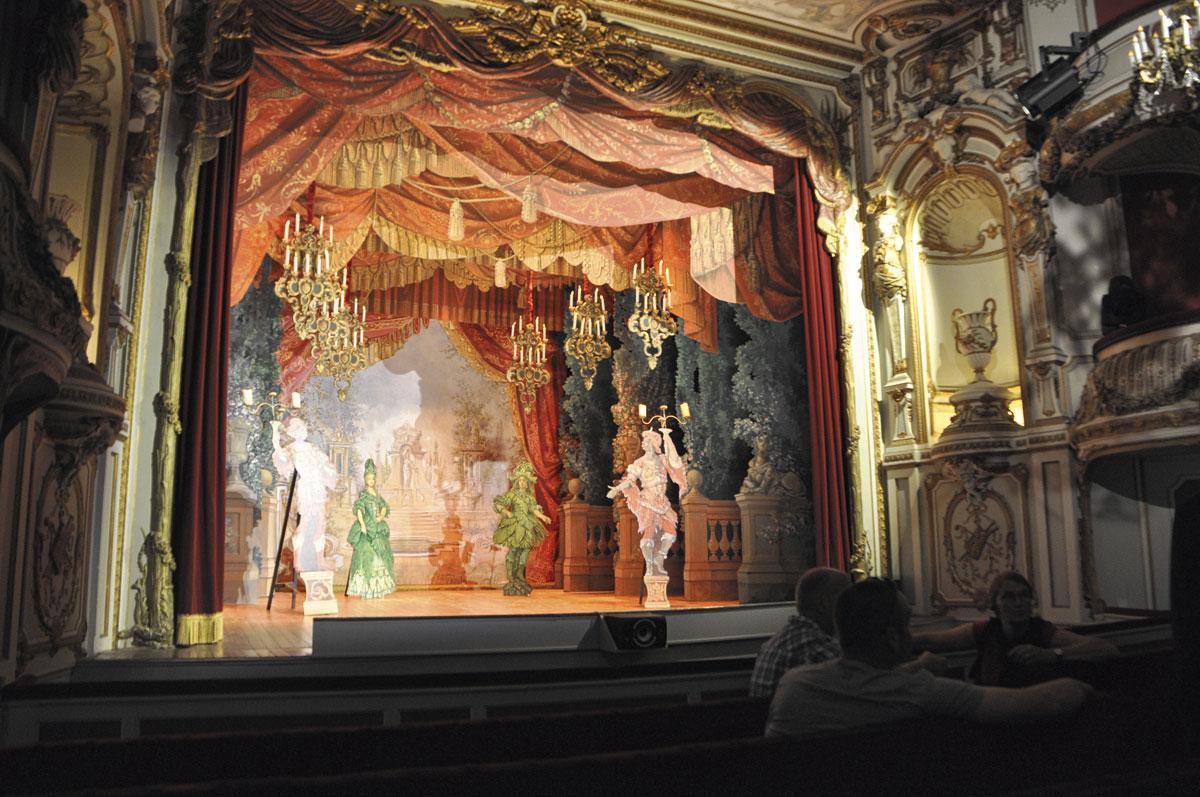 le théâtre du château de Chimay.