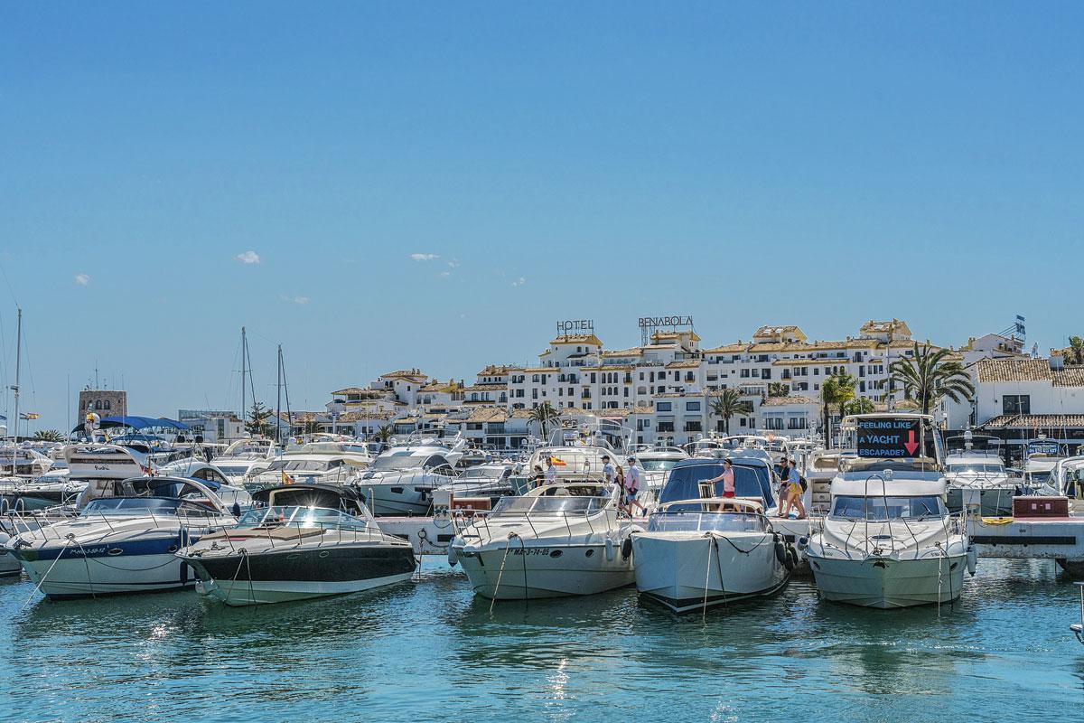 Puerto Banus, le très chic port de plaisance de Marbella.