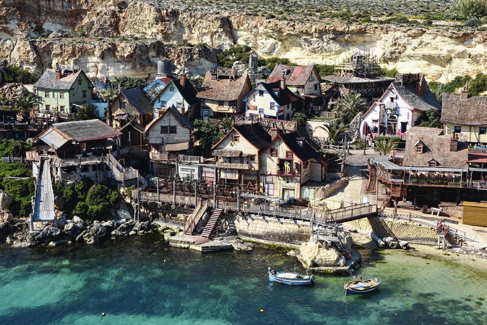 Sweethaven, het dorpje van Popey uit de film van Robert Altman, dat ook werd gebruikt voor de Piet Piraatfilm.