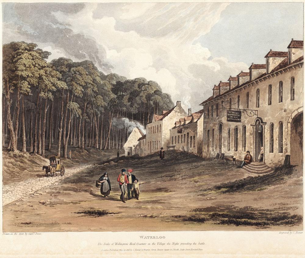 Nu ligt de herberg van Bodenghien in het hart van Waterloo, maar in 1815 lag hij aan de rand van het immense Zoniënwoud.