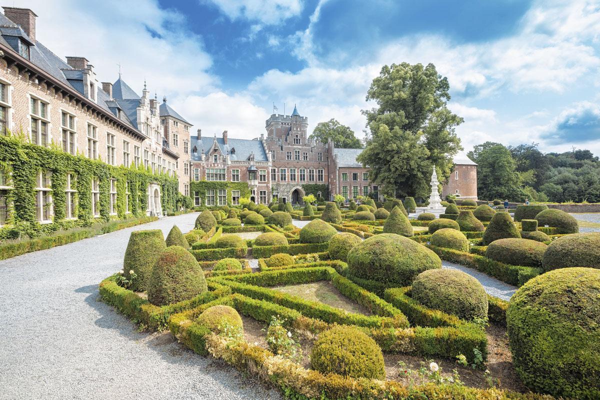 De barokke tuin van het kasteel van Gaasbeek.