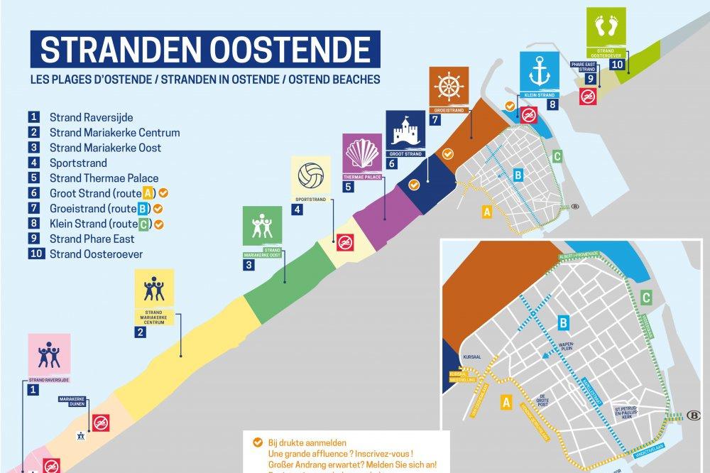 Oostende voert reservatiesysteem in voor drukste stranden