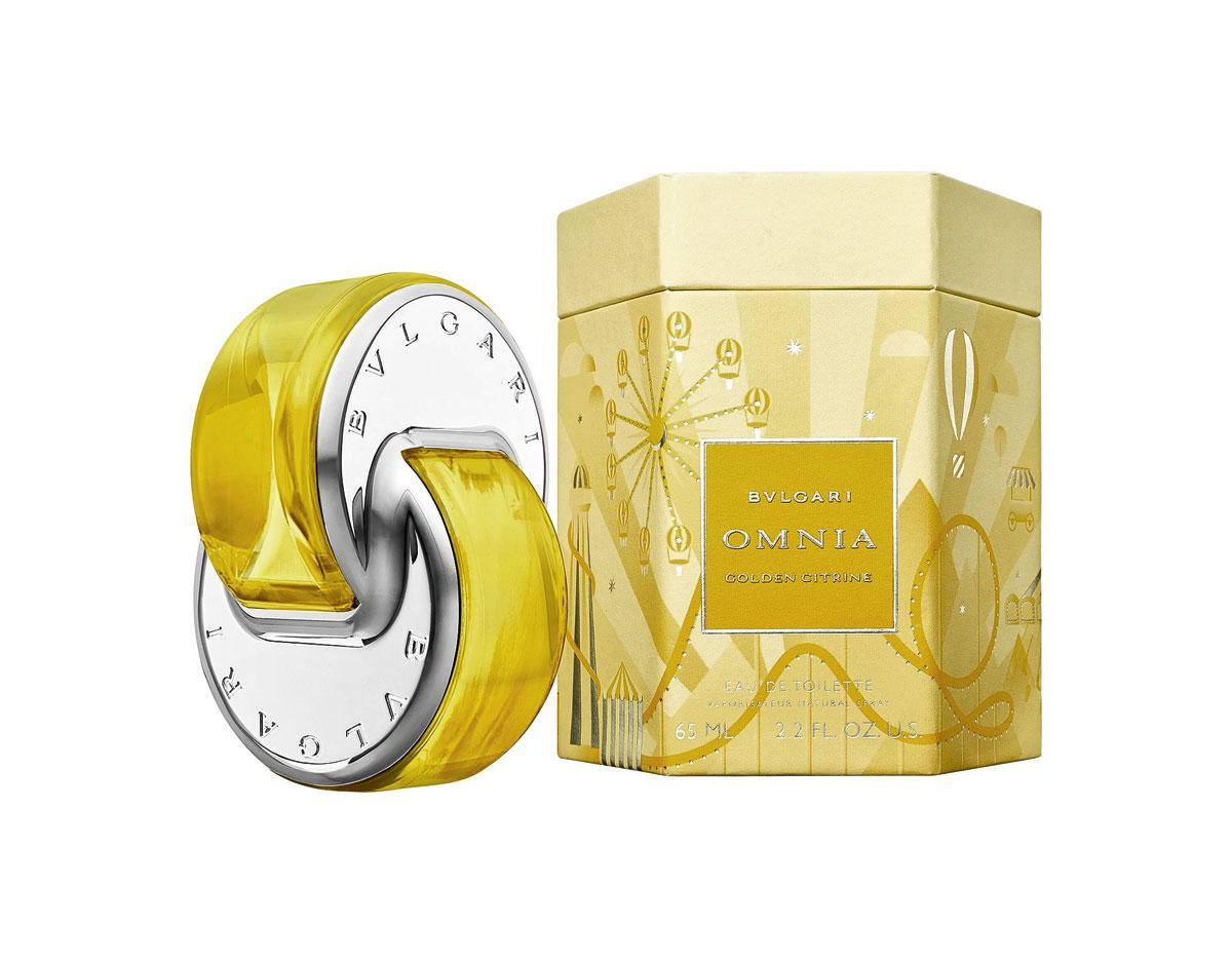 Omnia Golden Citrine van Bulgari haalt zijn inspiratie uit de glans van de citrien-edelsteen. Een eau de toilette van parfumeur Alberto Morillas. 69 euro voor 40 ml, in de parfumerie.